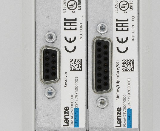Etiqueta de identificaçãqueta de identificação de produto eletrônico Lenze - exemplo 1